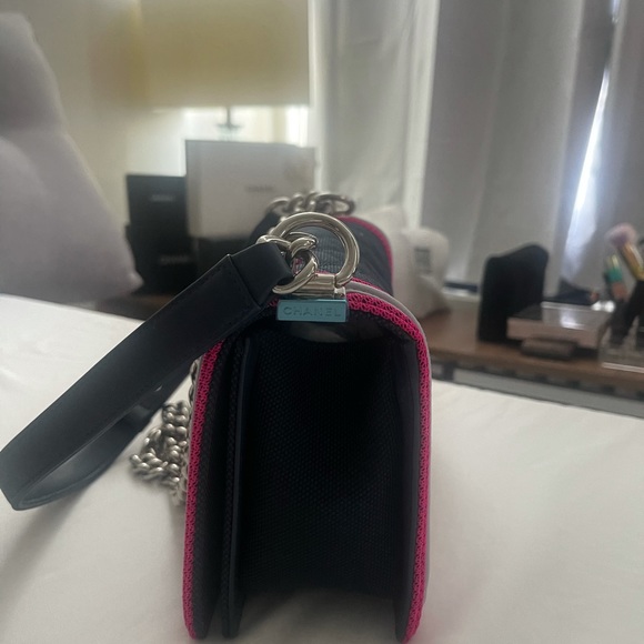 Chanel Fluo Boy Flap Bag Quilted Canvas - Picture 11 of 13